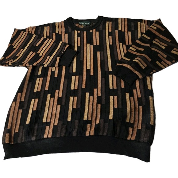 Vintage Tundra Canada Knit Sweater CrewneckCoogi Style 3D Men's Sz Large Cosby